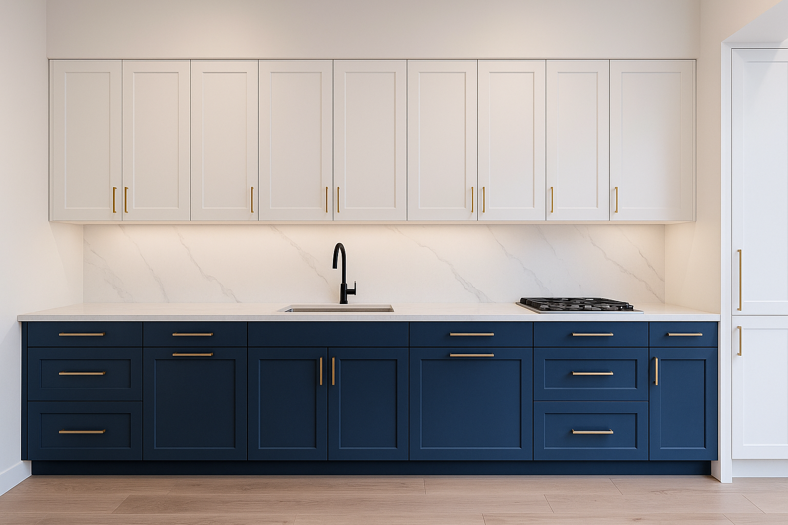 کابینت با نورپردازی LED